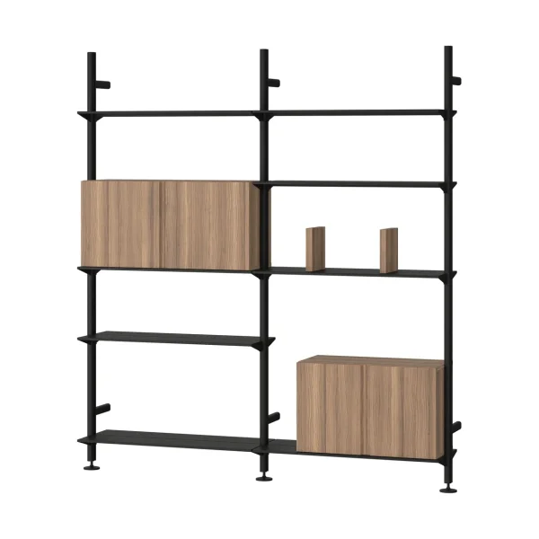 Pira Pira G2 shelving system W A Black/Walnut