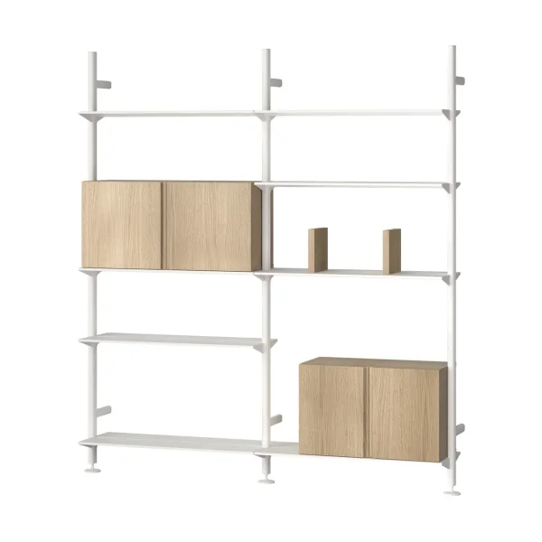 Pira Pira G2 shelving system W A White/Oak