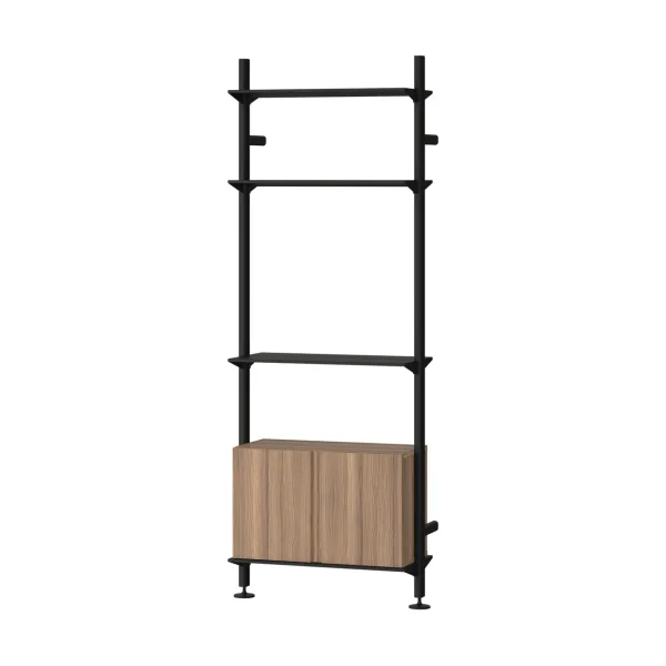 Pira Pira G2 shelving system W B Black/Walnut