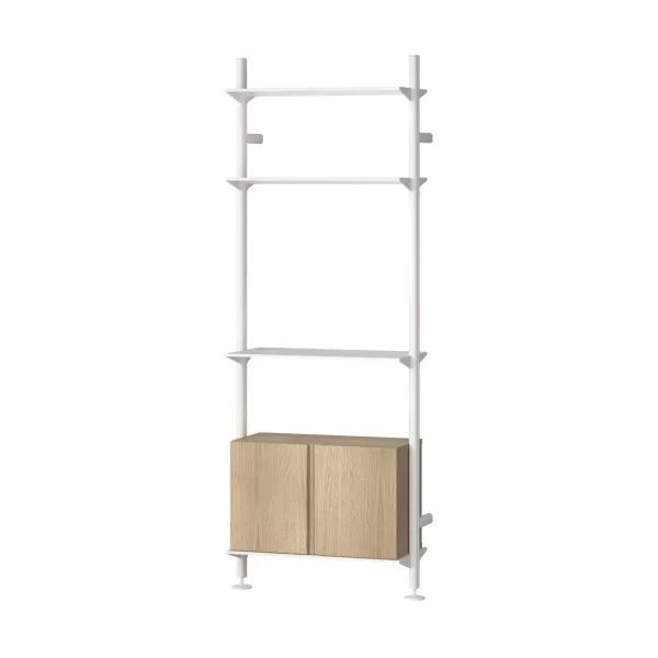Pira Pira G2 shelving system W B White/Oak
