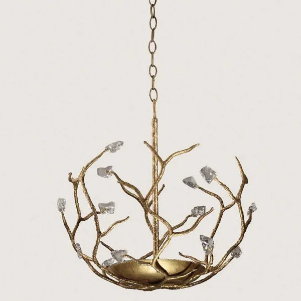 Porta Romana | Blossom Ceiling Light Small Without Shade | White Gold