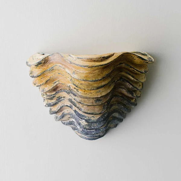 Porta Romana | Clam Shell Wall Light Small | Burnt Ochre