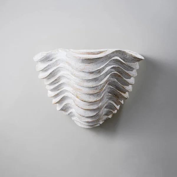 Porta Romana | Clam Shell Wall Light Small | White