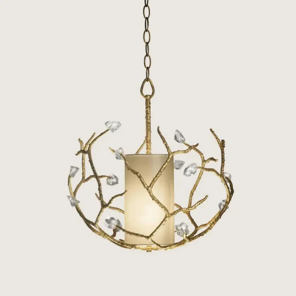 Porta Romana I Blossom Ceiling Light Small | White Gold