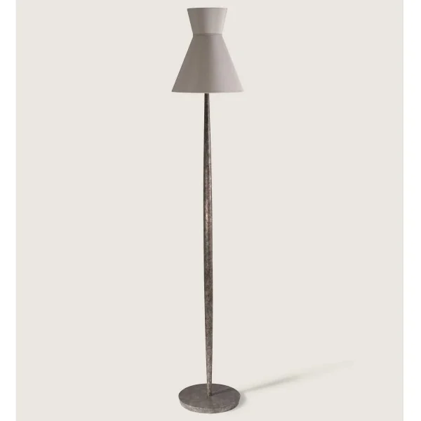 Porta Romana I Daphne Floor Lamp | Burnt Silver