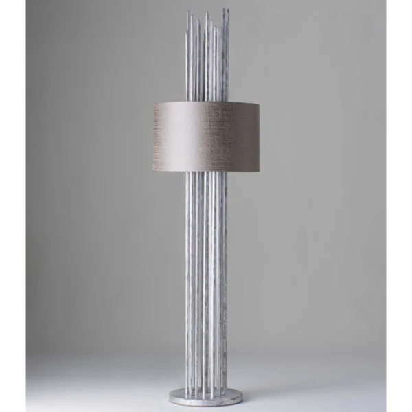Porta Romana I Flynn Caged Lamp | Decayed Silver