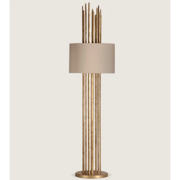 Porta Romana I Flynn Caged Lamp | White Gold