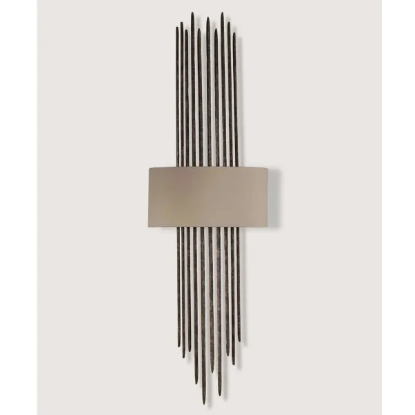 Porta Romana I Flynn Caged Wall Light | Burnt Silver