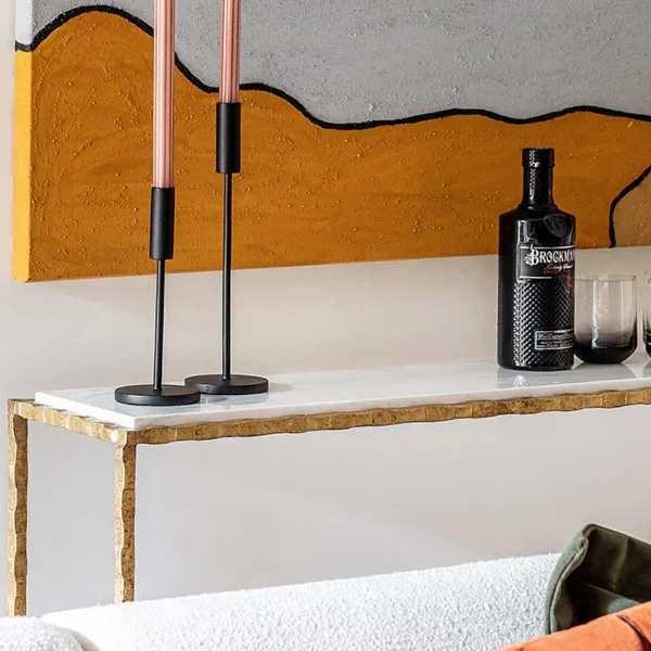 Porta Romana I Giacometti Slimline Console Large | Versailles Gold