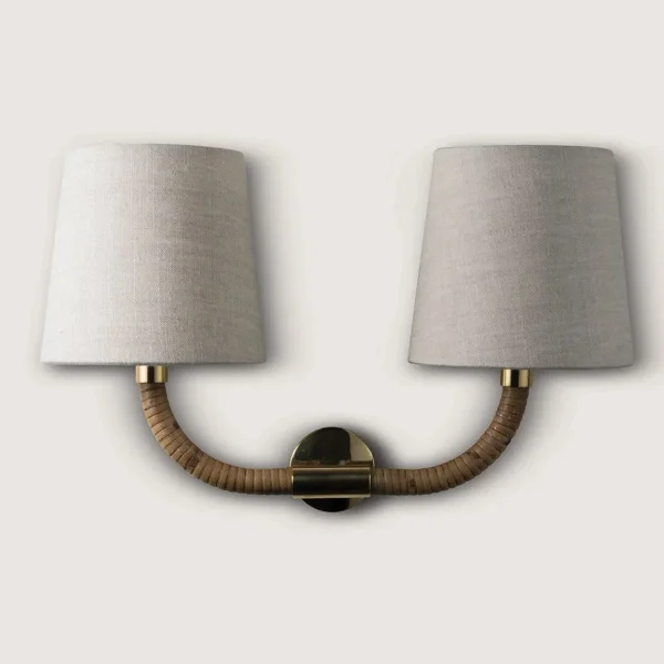 Porta Romana I  Holden Wall Light Large | Brass