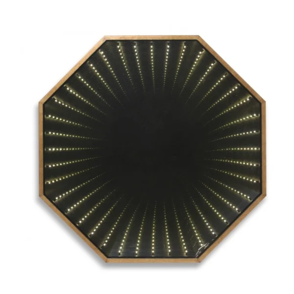 Porta Romana I Infinity Mirror | French brass