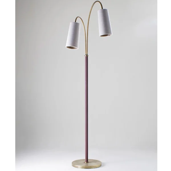 Porta Romana I Kelly floor Lamp | Antique Brass with Bromine