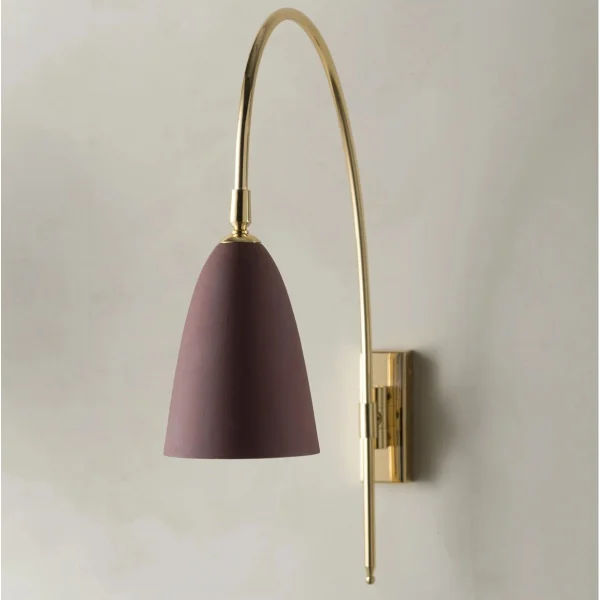 Porta Romana I Kingsley Wall Light I Brass With Bromine