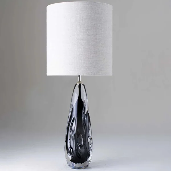 Porta Romana I Large Avocado Lamp | Charcoal