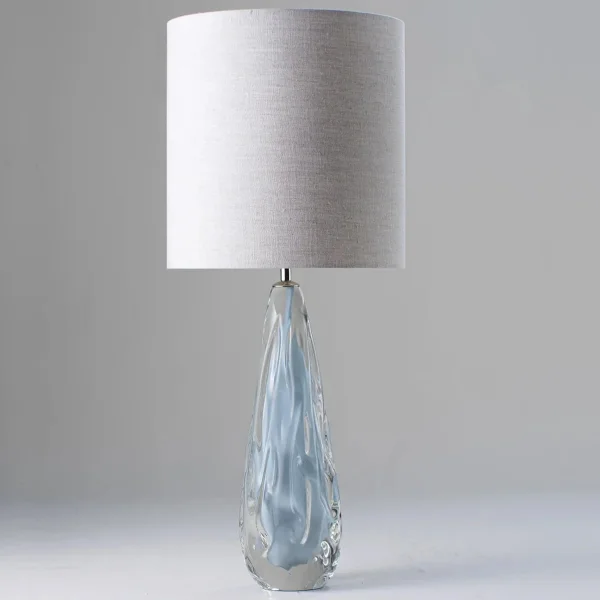 Porta Romana I Large Avocado Lamp | Pearl Blue