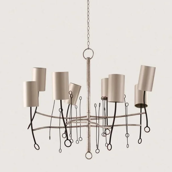 Porta Romana I Lollipop Chandelier Short | Scratched Gold