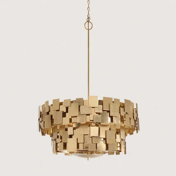 Porta Romana I Luca Chandelier I Brass