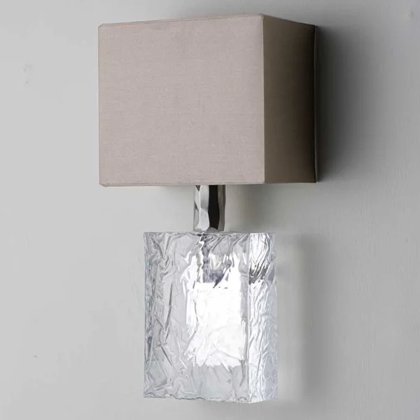 Porta Romana I Marlin Bathroom Wall Light | Perspex with Nickel