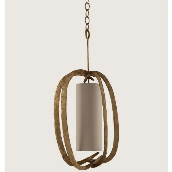 Porta Romana I Miro Pumpkin Chandelier | French Brass