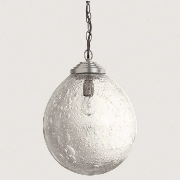 Porta Romana I Orb Pendant Medium | Bright Silver