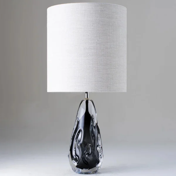 Porta Romana I Small Avocado Lamp I Charcoal