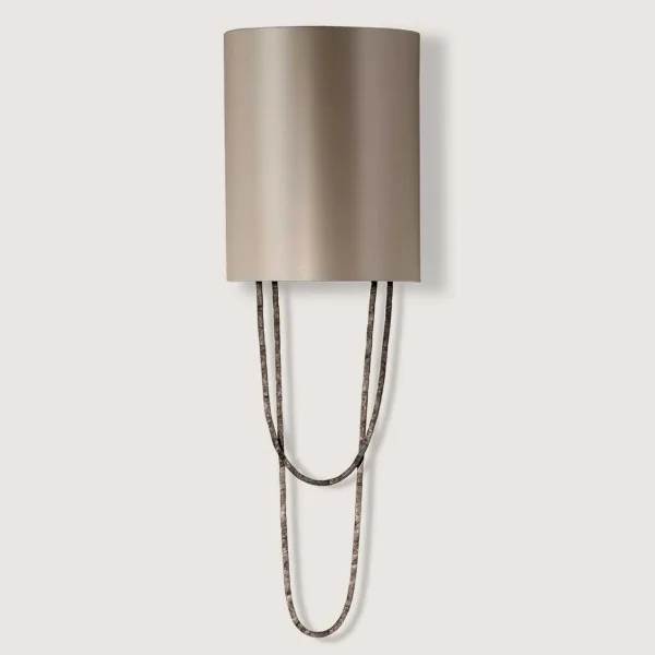 Porta Romana I Small Pendolino Wall Light | Burnt Silver