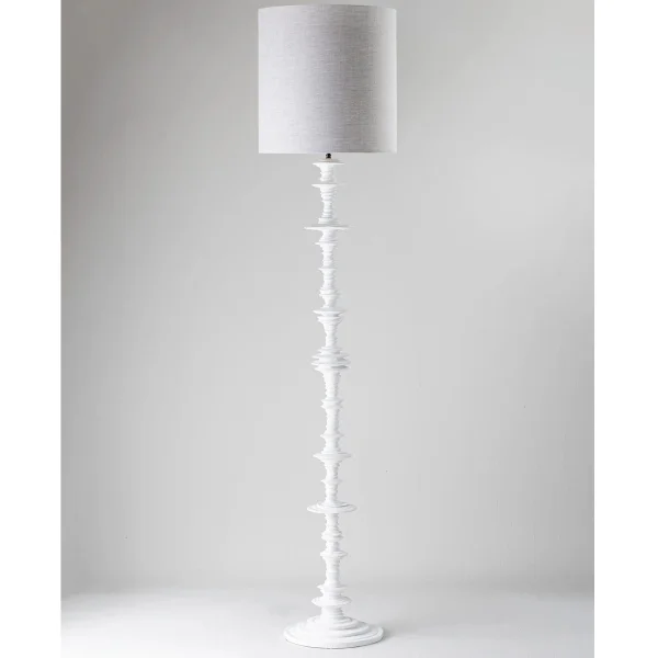 Porta Romana I Spin Floor Lamp I Plaster White