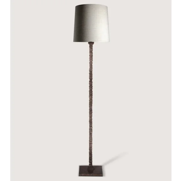 Porta Romana I Static Floor Lamp | Burnt Silver
