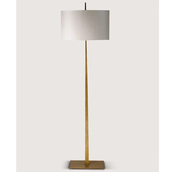 Porta Romana I Tapering Harral Floor Lamp I French Brass