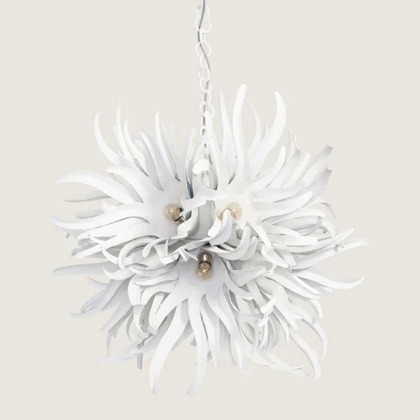 Porta Romana I Urchin Chandelier I Flint White