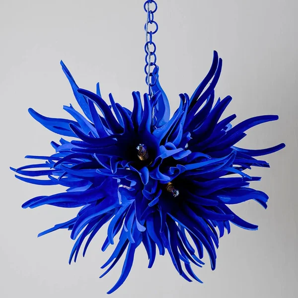 Porta Romana I Urchin Chandelier Large | Electric Blue