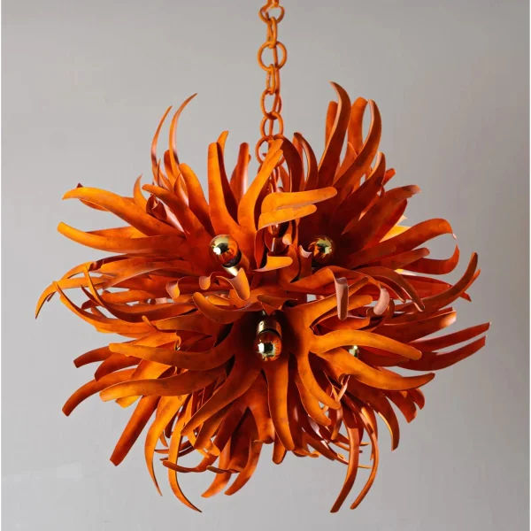 Porta Romana I Urchin Chandelier Large | Persimmon