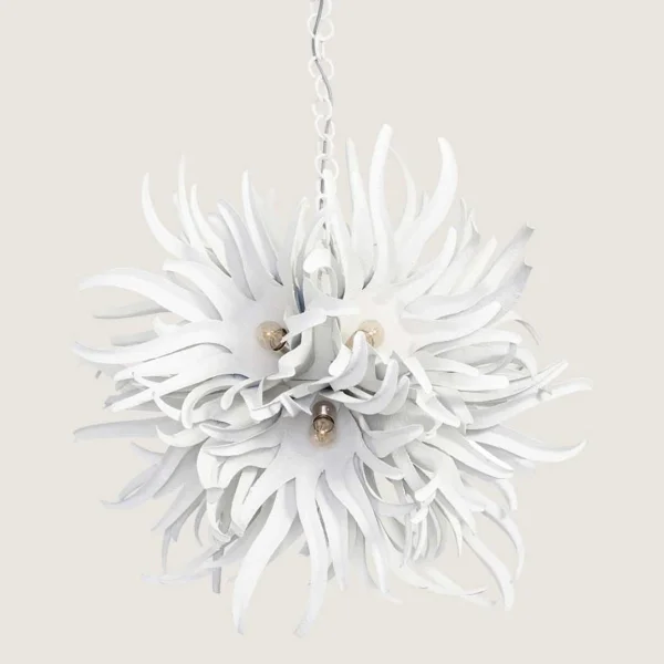 Porta Romana I Urchin Chandelier Small | Flint White