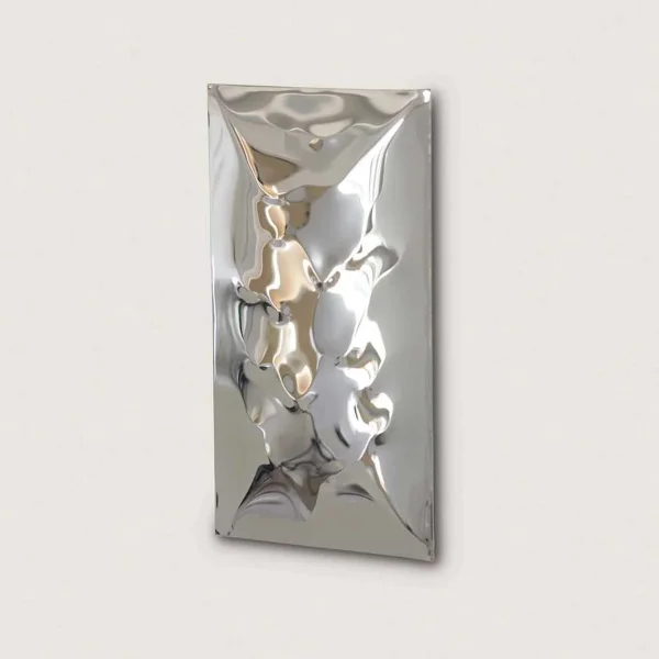 Porta Romana I Waterfall Wall Light Small | Polished Steel