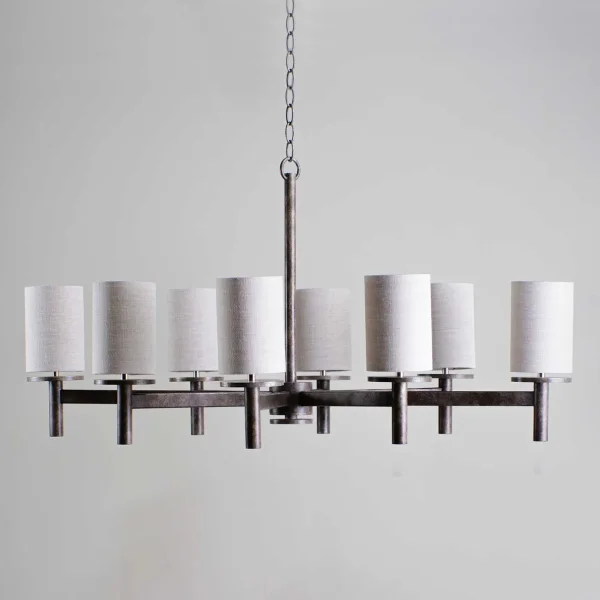 Porta Romana | Neptune Chandelier Small | Burnt Silver