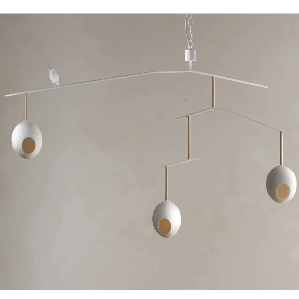 Porta Romana | Rockin' Robin Ceiling Light Large | Stucco White