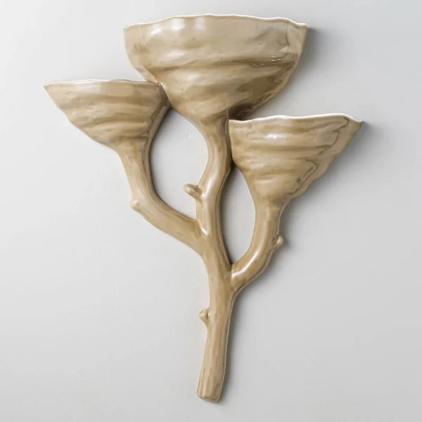 Porta Romana | Rupi Ceramic Wall Light Large | Almond