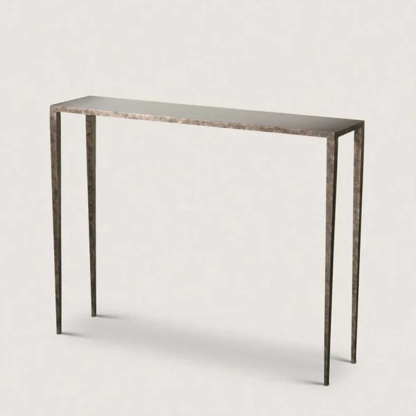 Porta Romana | Salvatore Console Table Small | Burnt Silver