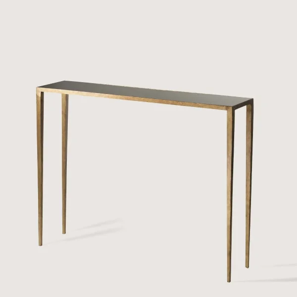 Porta Romana | Salvatore Console Table Small | French Brass