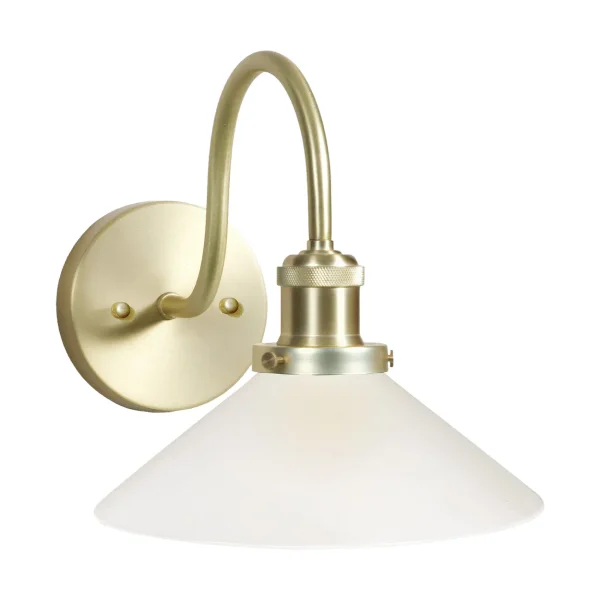 PR Home August wall lamp Opal-brass