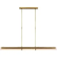 Precision Linear Pendant Brass, Pendant Light, Antique-Burnished Brass - Andrew Martin