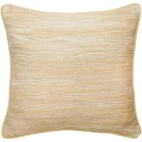 Puff Yellow, Sustainable Feather, Cushion - Andrew Martin Kit Kemp Linen & Linen Blend Stripe