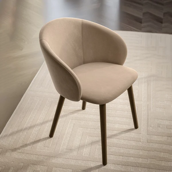 Rebecca Bontempi Casa armchair with armrests in wood