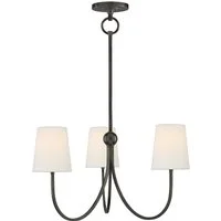 Reed Chandelier Bronze, Light - Andrew Martin