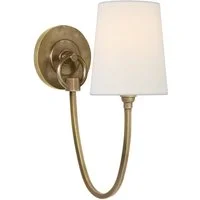 Reed Single Wall Light Brass, Light, Single, Hand-Rubbed Antique Brass - Andrew Martin