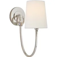 Reed Single Wall Light Nickel, Light, Single, Polished Nickel - Andrew Martin