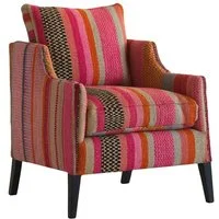 Regal Chair Andean, Armchair, Pink/Orange/Gold - Andrew Martin Wool