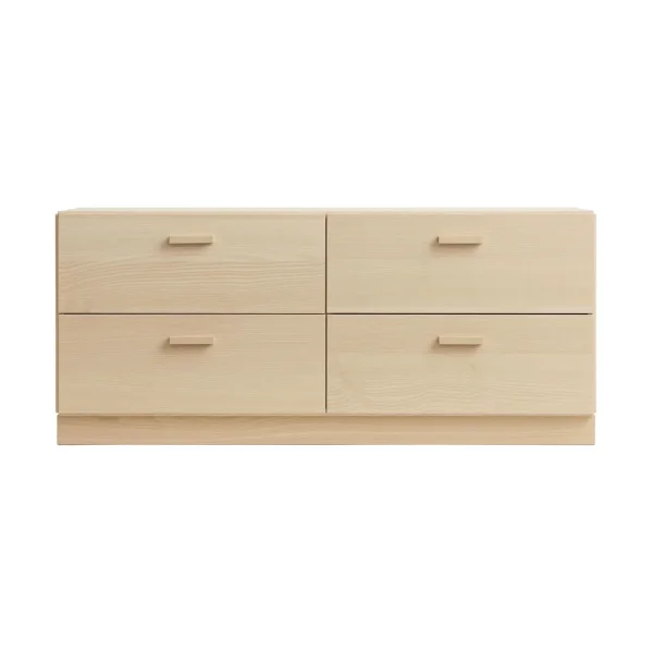 Relief Relief low dresser with base 123x46.6 cm ash Relief low dresser with base 123x46.6 cm ash