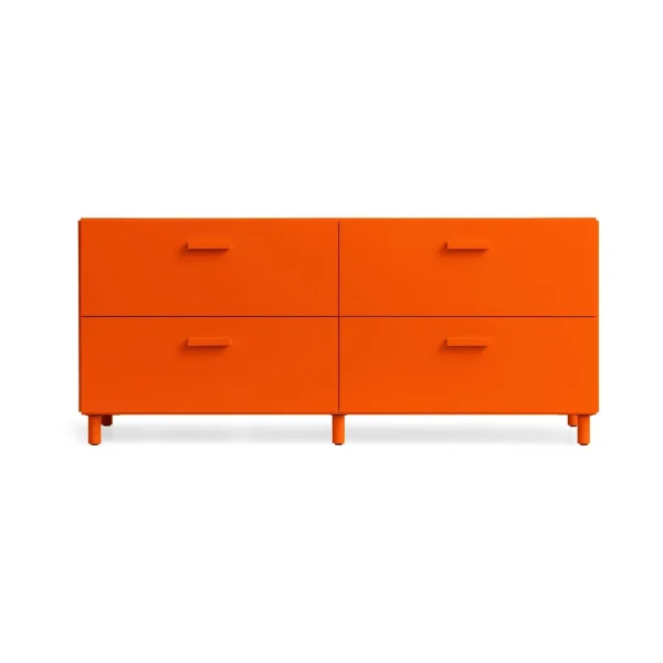 Relief Relief low dresser with legs 123x46.6 cm orange Relief low dresser with legs 123x46.6 cm orange