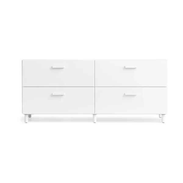 Relief Relief low dresser with legs 123x46.6 cm white Relief low dresser with legs 123x46.6 cm white